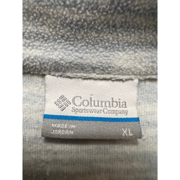 Columbia Half Zip Fleece sweatshirt blue/gray Womens XL - Picture 2 of 4